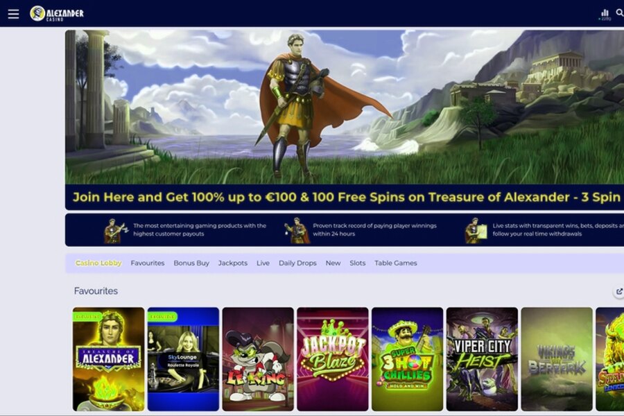 Alexander Casino : Découvrez nos Offres de Bonus Exceptionnelles