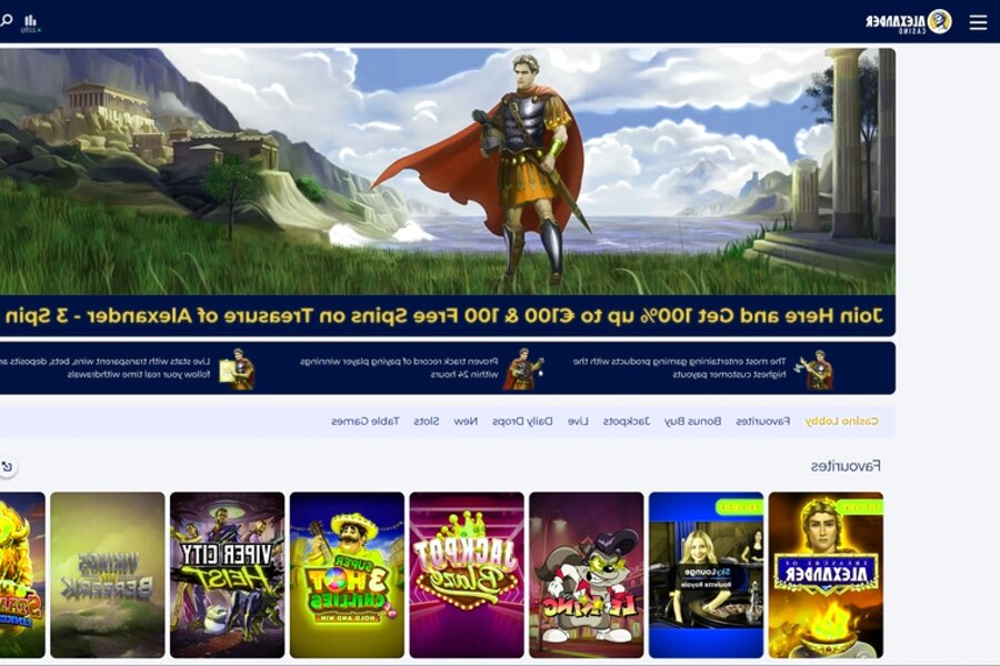 Alexander Casino - Connexion à votre compte